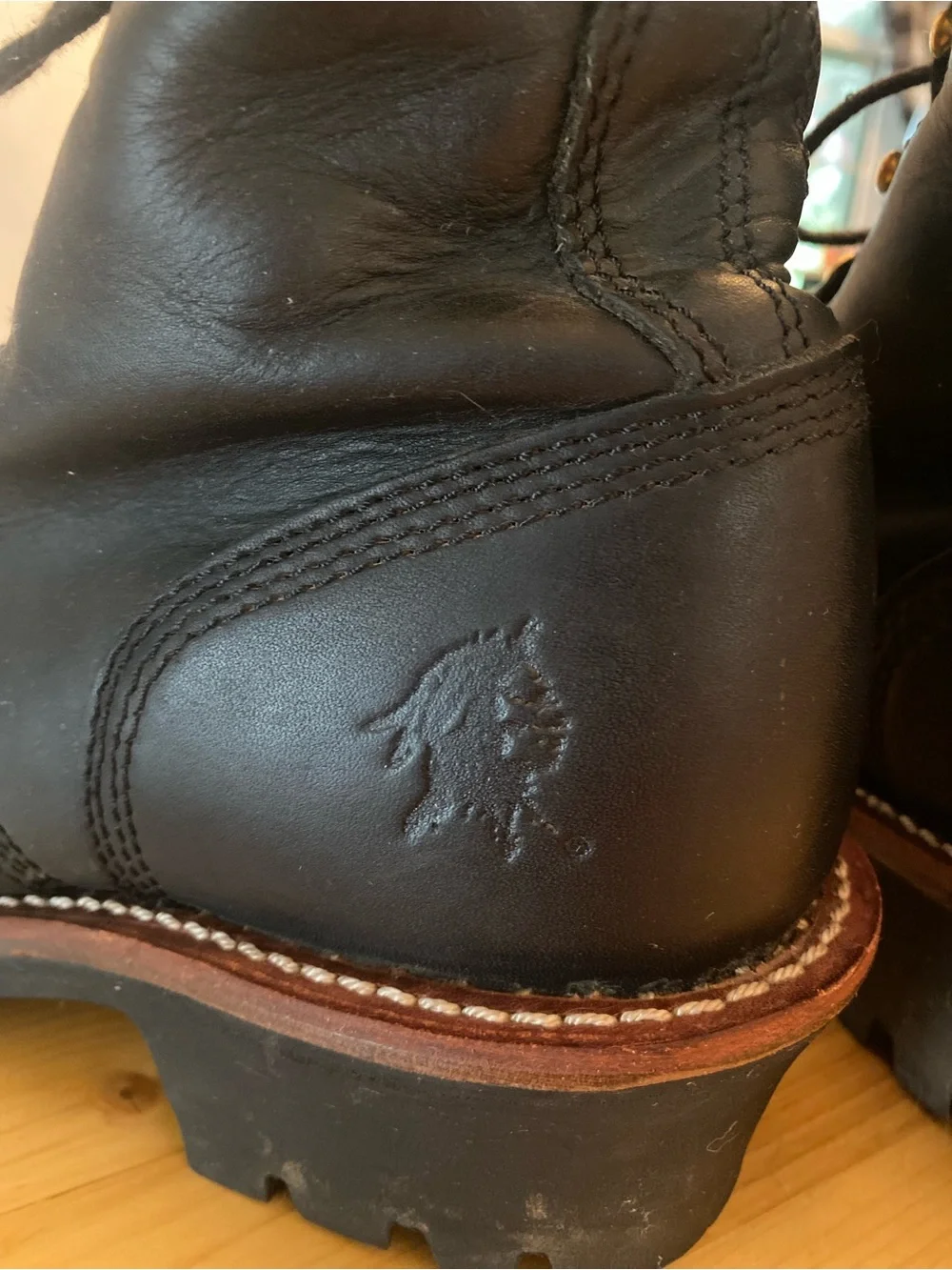 Chippewa black leather